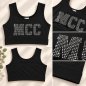 Preview: MCC Top Crop Sport neutral - einseitg bedruckt